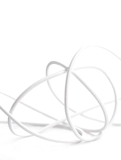 CORDON ELASTICO REDONDO NEGRO/BLANCO