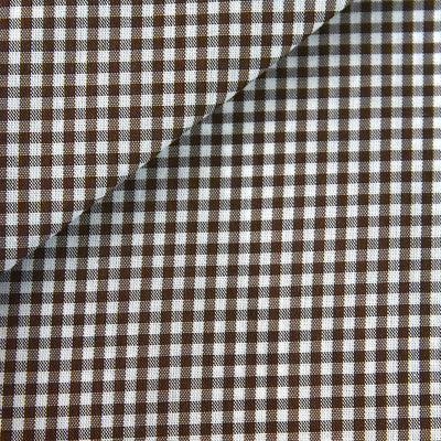 Tela cuadros vichy marrón (CM)