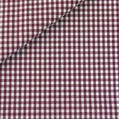 Tela cuadros vichy granate/burdeos (CM)