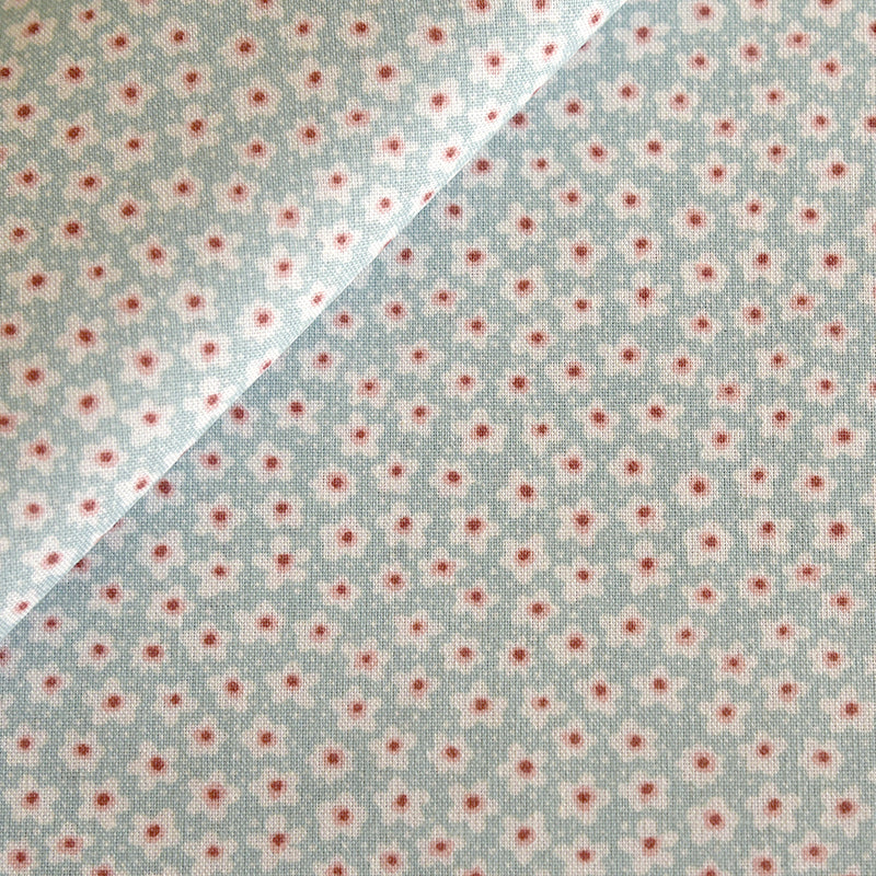 Tela estampada mini flores mint (CM)