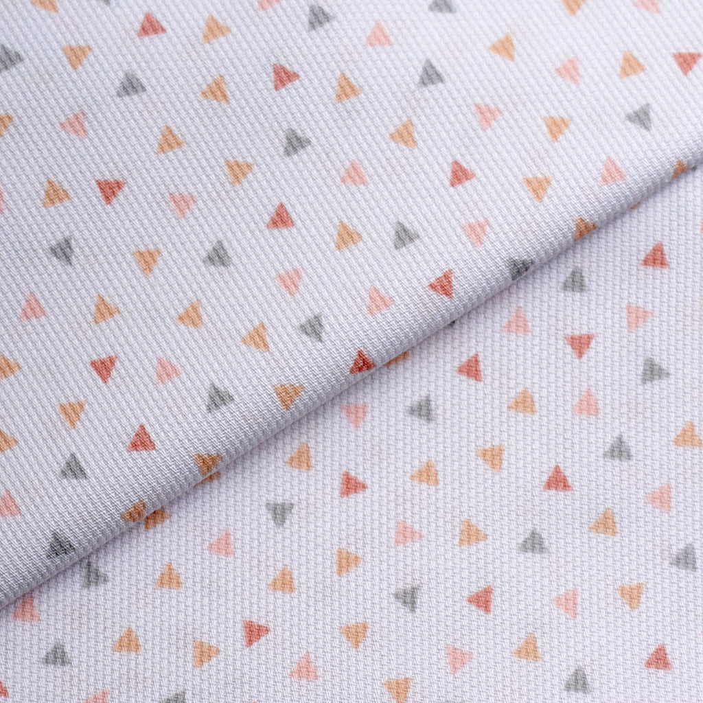 Tela piqué estampado geométrico OEKO-TEX (CM)