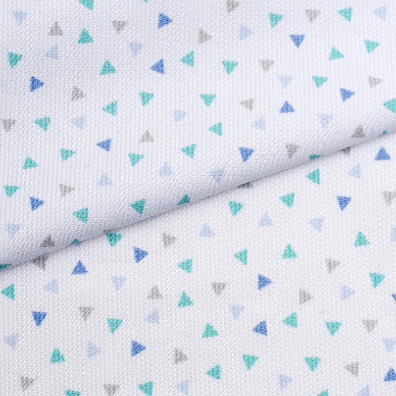Tela piqué estampado geométrico OEKO-TEX (CM)