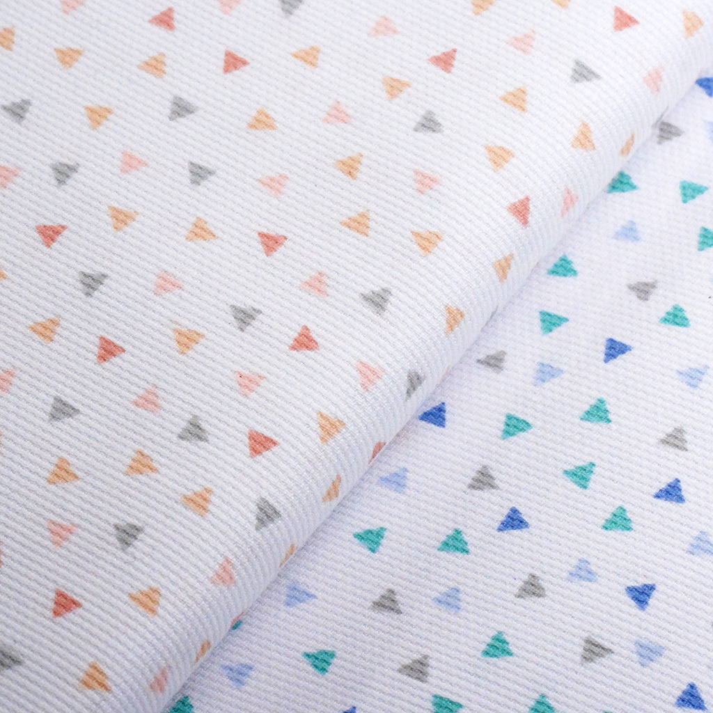 Tela piqué estampado geométrico OEKO-TEX (CM)