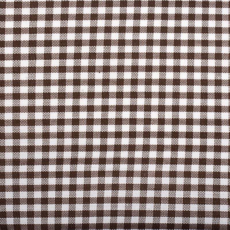 Tela cuadros vichy marrón (CM)