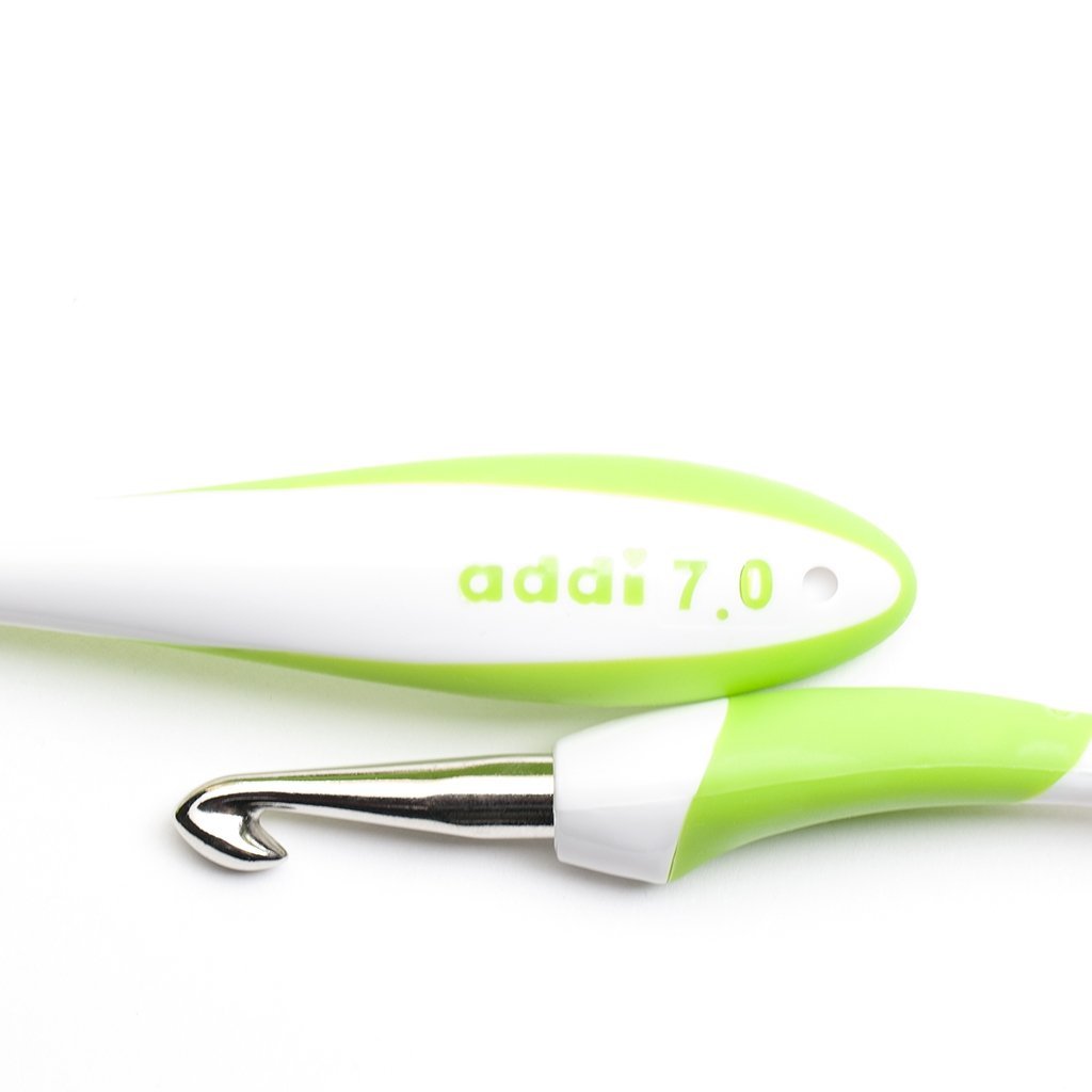 Agujas Addi de ganchillo con aluminio y mango ergonómico 140-7