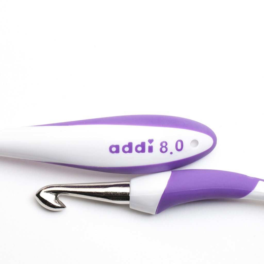 Agujas Addi de ganchillo con aluminio y mango ergonómico 140-7