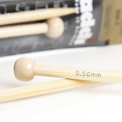 Agujas Addi de media (de una punta) de bambú 500-7