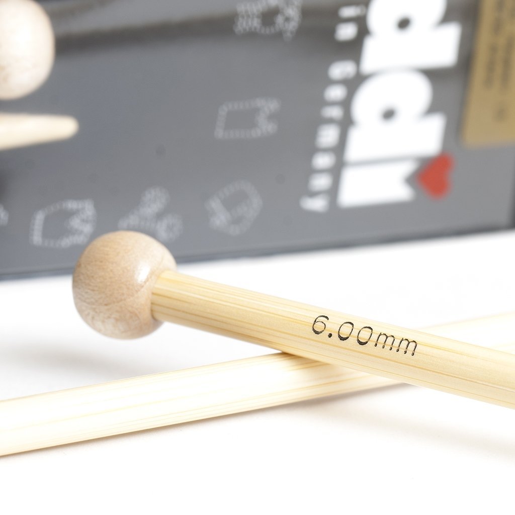 Agujas Addi de media (de una punta) de bambú 500-7