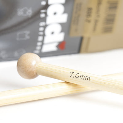 Agujas Addi de media (de una punta) de bambú 500-7