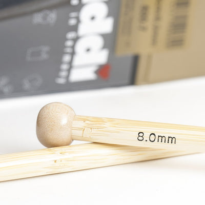 Agujas Addi de media (de una punta) de bambú 500-7