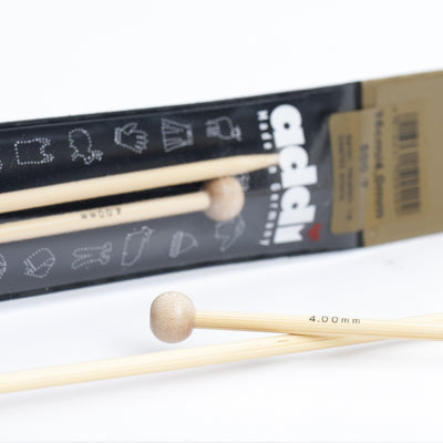 Agujas Addi de media (de una punta) de bambú 500-7