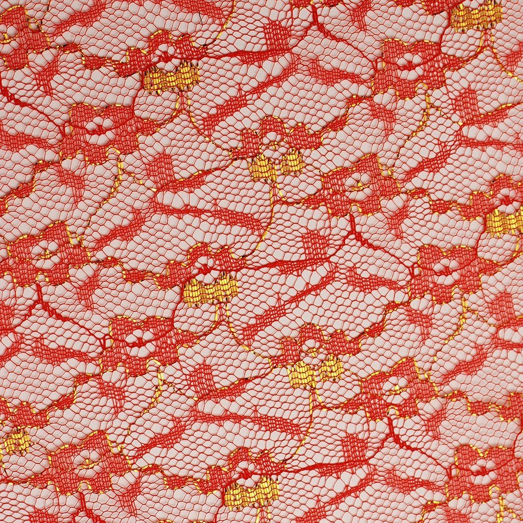 Blonda metalizada aprestada