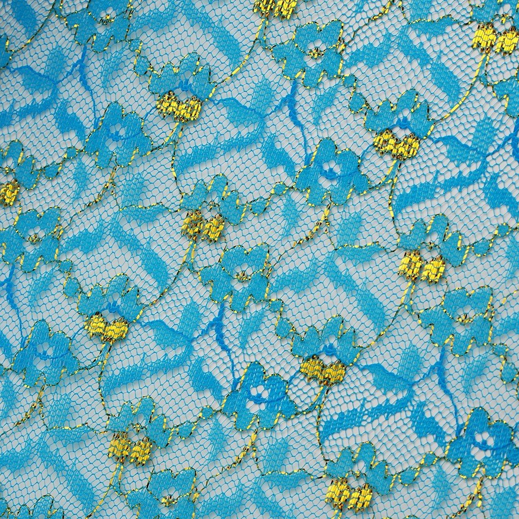 Blonda metalizada aprestada