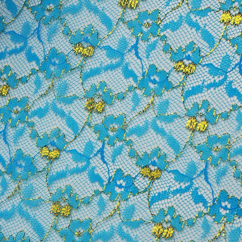 Blonda metalizada aprestada