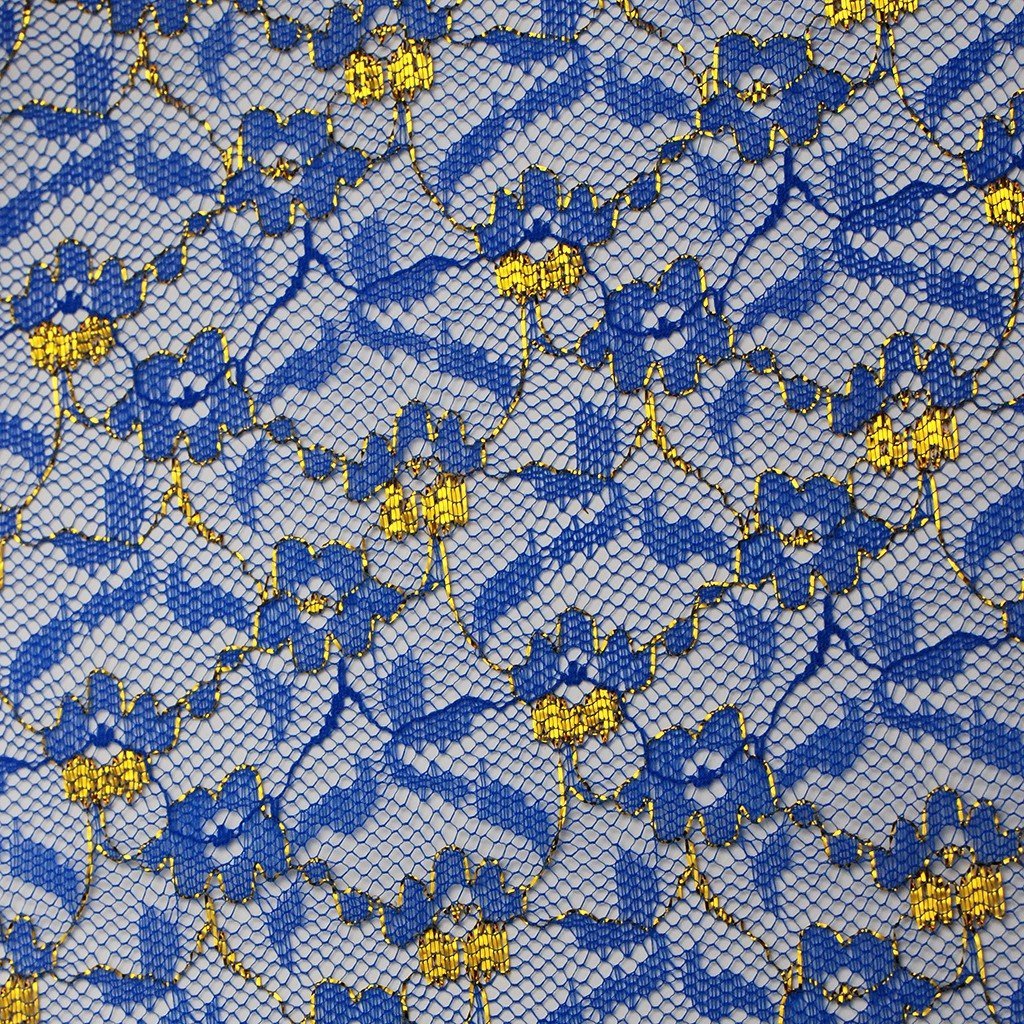 Blonda metalizada aprestada