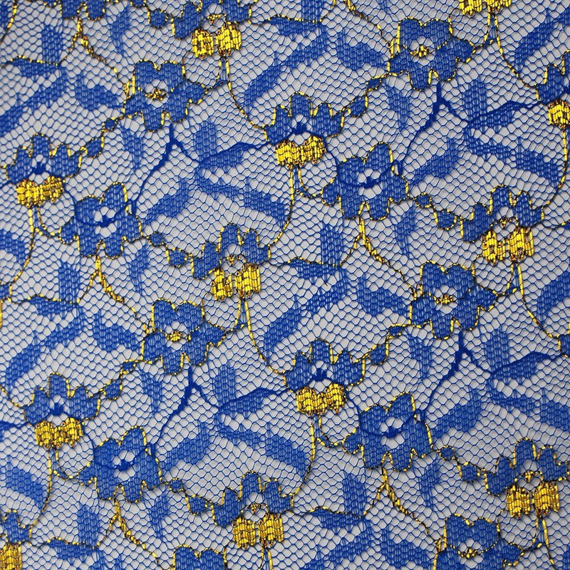 Blonda metalizada aprestada