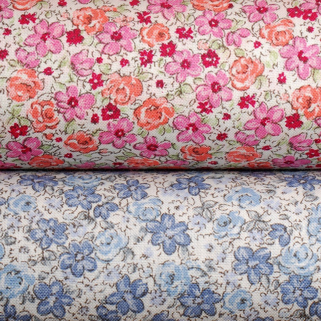 Tela estampada flores liberty