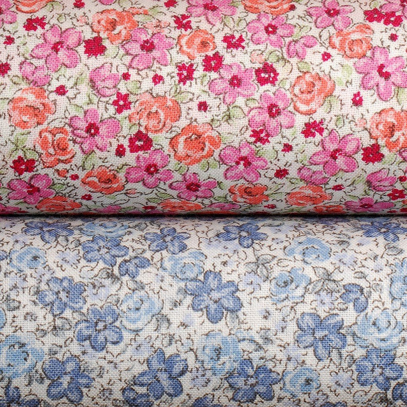 Tela estampada flores liberty