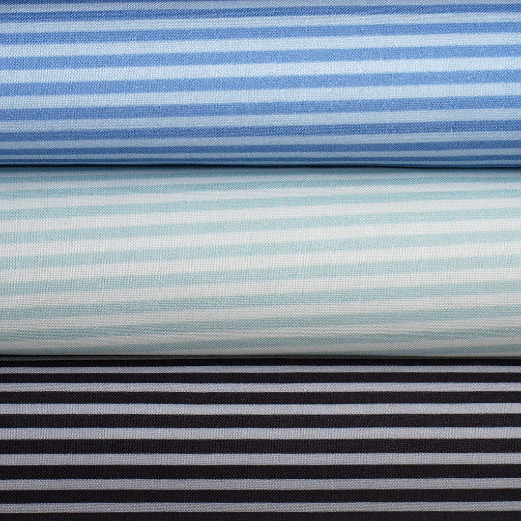 Tela estampada rayas básicas