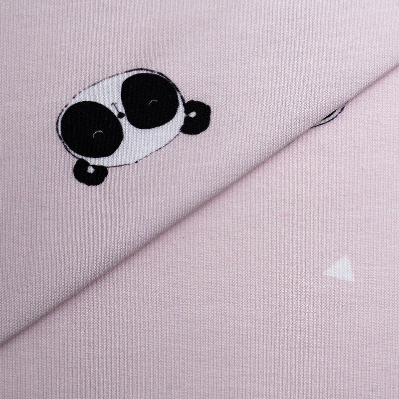 Tela punto estampado pandas