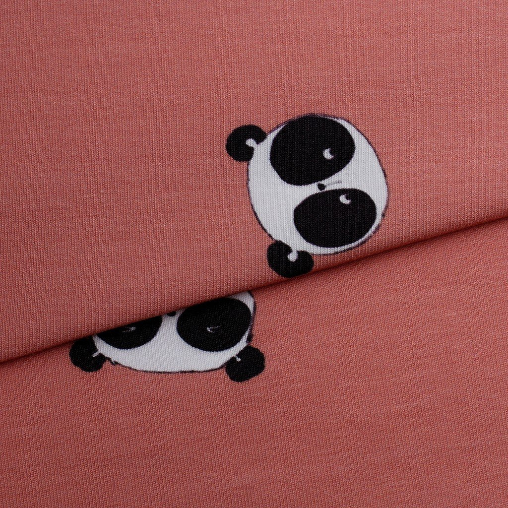 Tela punto estampado pandas