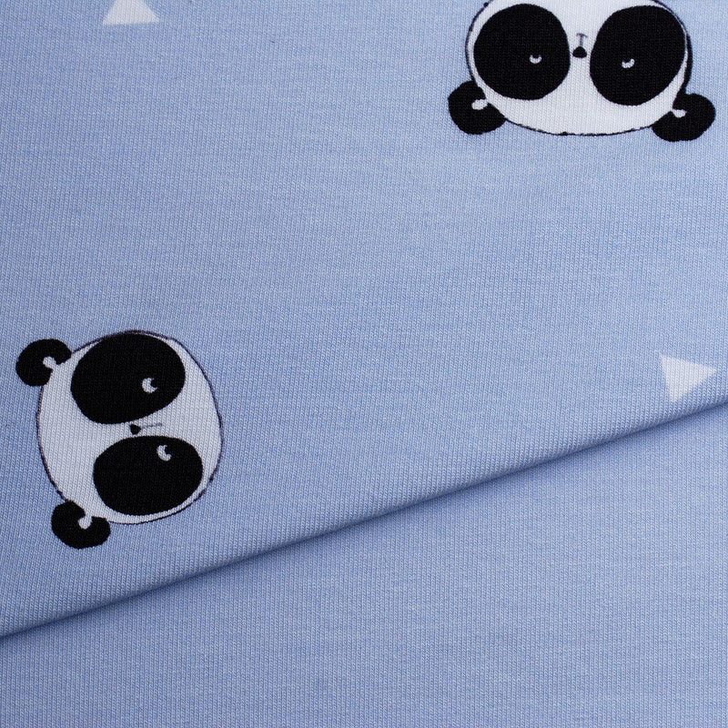 Tela punto estampado pandas