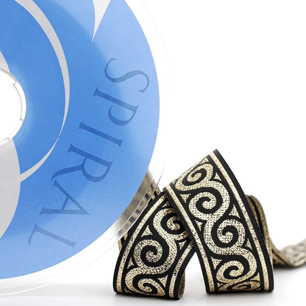 Cubrecosturas greca metalizada