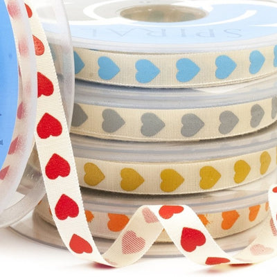 Cinta Fantasía Estampada Corazones 35126