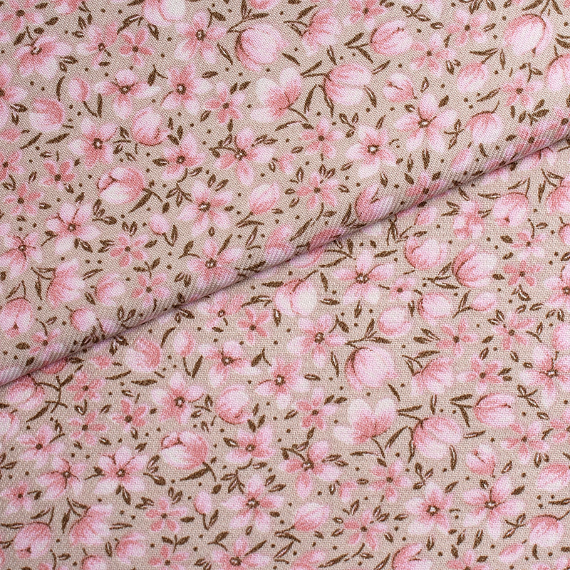 VIYELA/VIELLA FLORES SILVESTRES ROSA (CM) CERTIFICADO GOTS