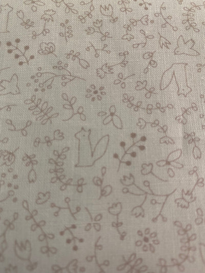 POPELIN ALGODON 100% ANIMALITOS VINTAGE GRIS