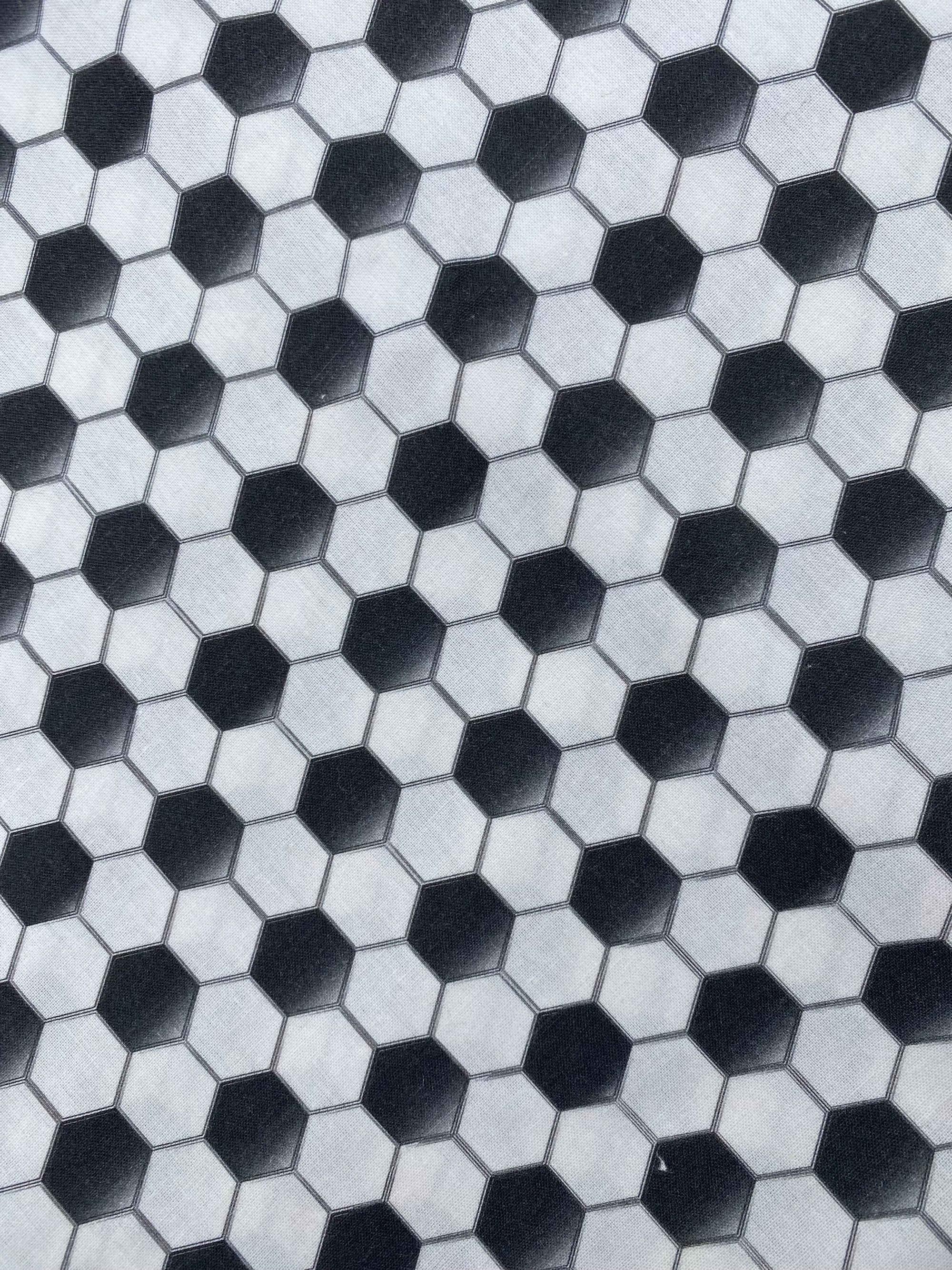 Tela popelín algodón 100% estampado Fútbol