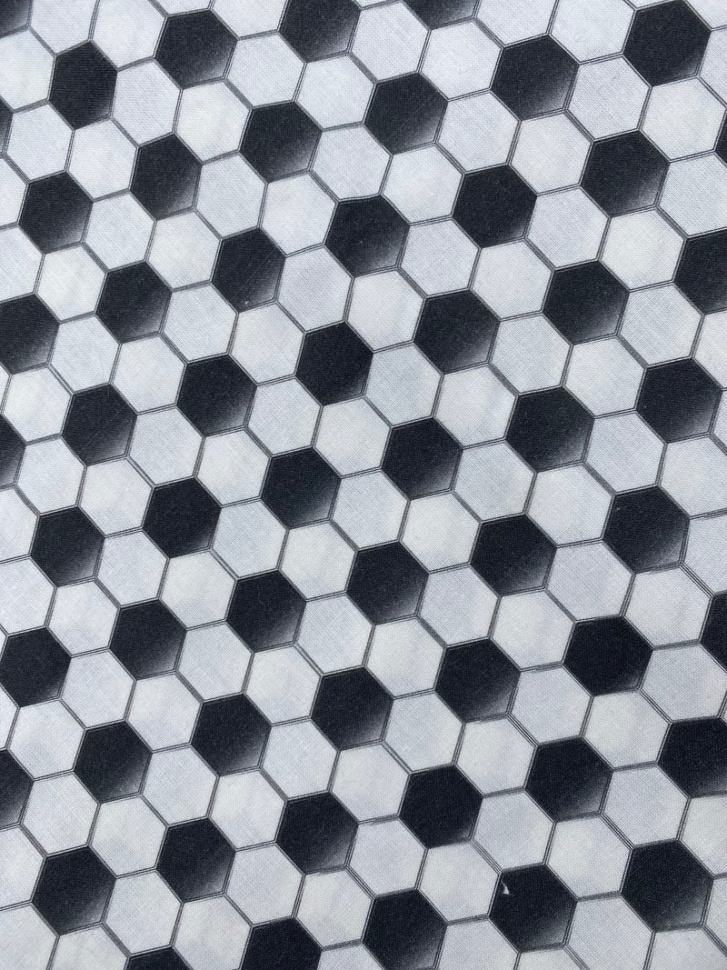 Tela popelín algodón 100% estampado Fútbol