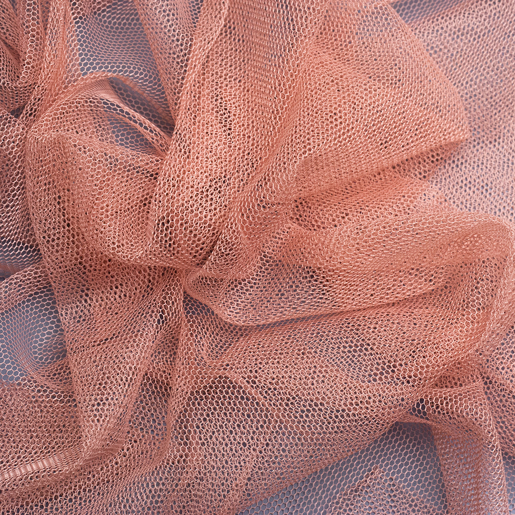 Tul liso MEDI coral pálido (CM)