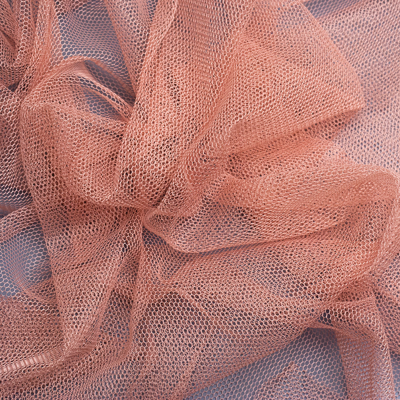 Tul liso MEDI coral pálido (CM)