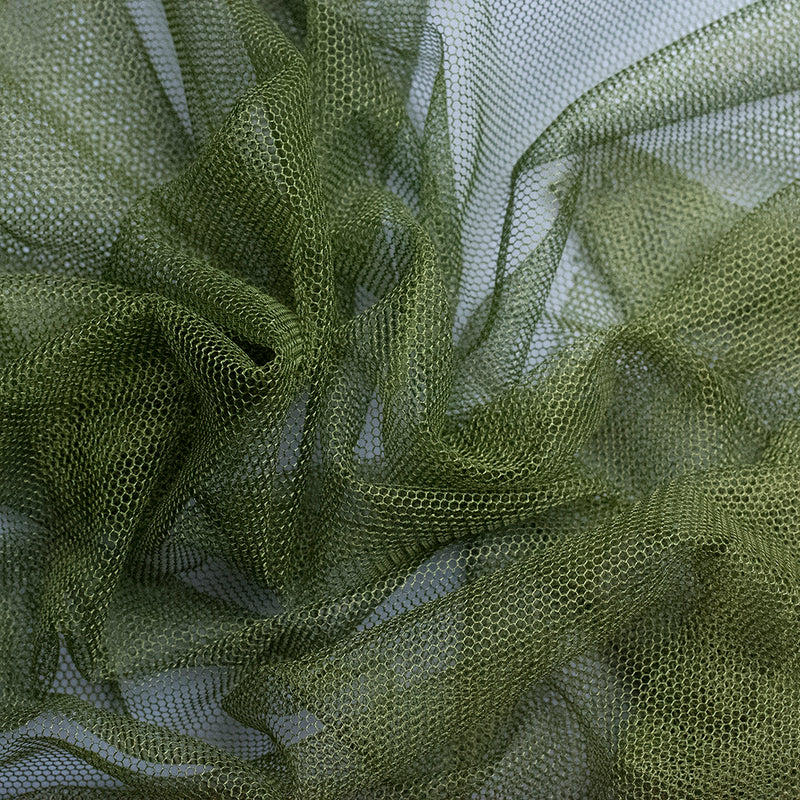 Tul liso MEDI verde caqui (CM)