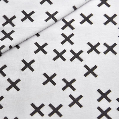 Tela punto estampado cruces (6 MTRS)