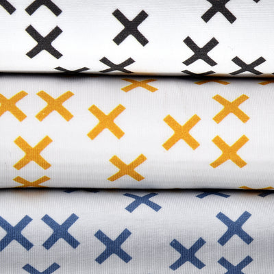 Tela punto estampado cruces (6 MTRS)