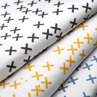 Tela punto estampado cruces (6 MTRS)