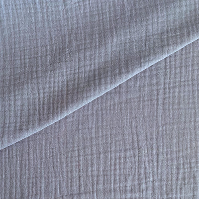 Tela doble gasa/muselina orgánica con efecto arrugado (6 MTRS) CERTIFICADO GOTS