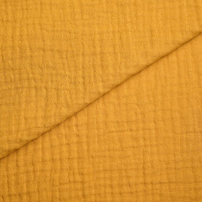 Tela doble gasa/muselina orgánica con efecto arrugado (6 MTRS) CERTIFICADO GOTS