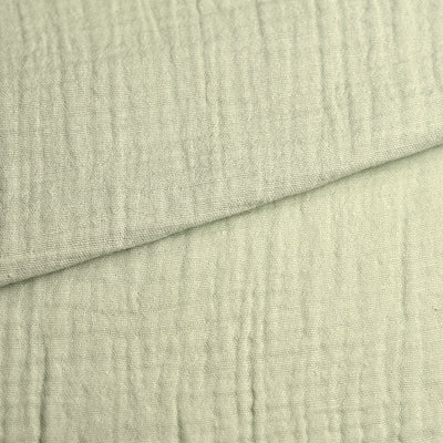Tela doble gasa/muselina orgánica con efecto arrugado (6 MTRS) CERTIFICADO GOTS