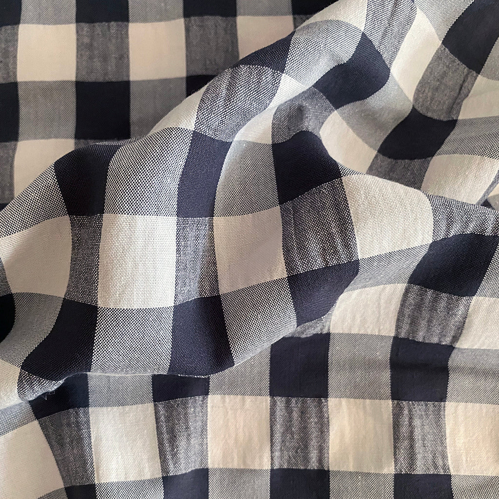 Tela vichy seersuker grafito (cm) CERTIFICADO OEKO-TEX