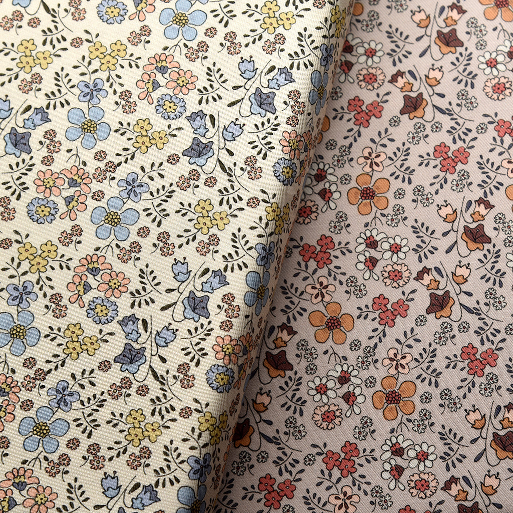 Tela viyela/viella estampada flores (6 MTRS) CERTIFICADO GOTS