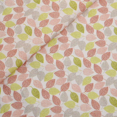 Tela 100% algodón estampada hojas (6 MTRS)