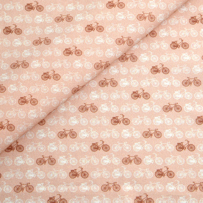 Tela 100% algodón estampado bicicletas (6 MTRS)