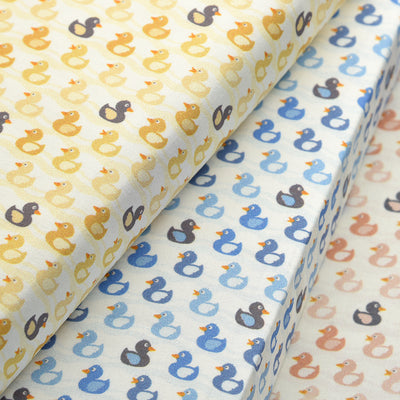 Tela 100% algodón estampado patitos (6 MTRS)