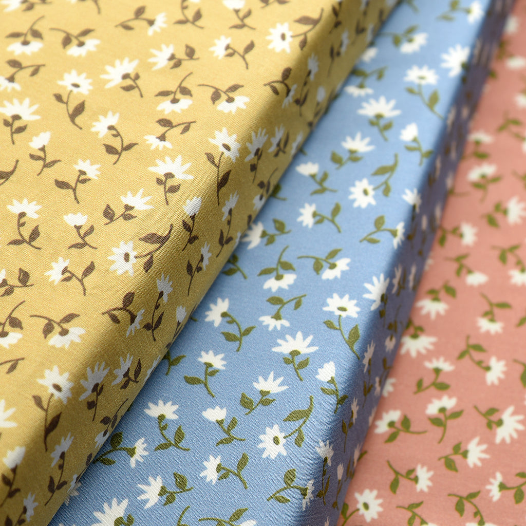 Tela 100% algodón estampado flores CERTIFICADO GOTS (6 MTRS)