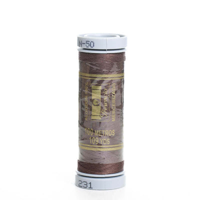 Hilo de coser 100% algodón colores (verde, ocre, marrón, beige, tostado, teja, gris, negro)