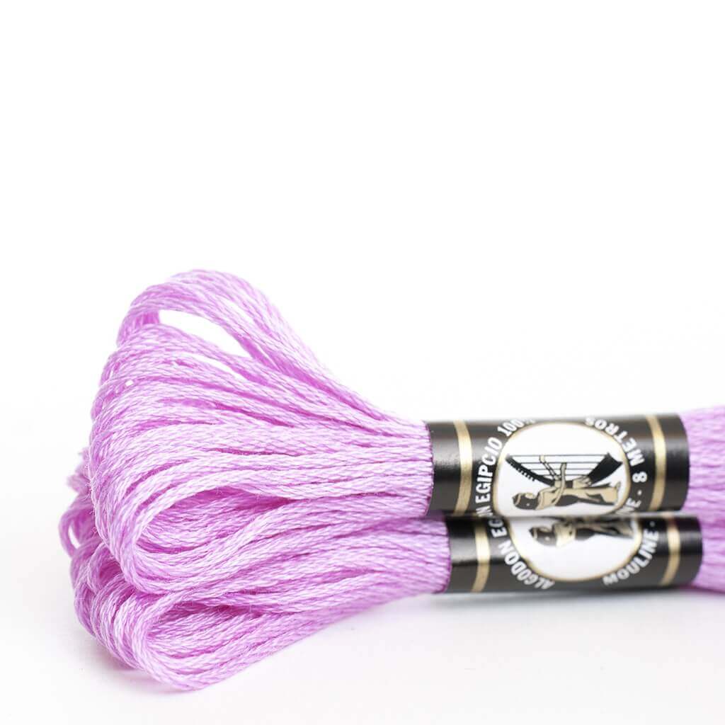 Mouliné especial Finca 100% algodón (violeta, lila, azul y verde)