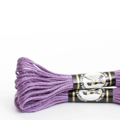 Mouliné especial Finca 100% algodón (violeta, lila, azul y verde)